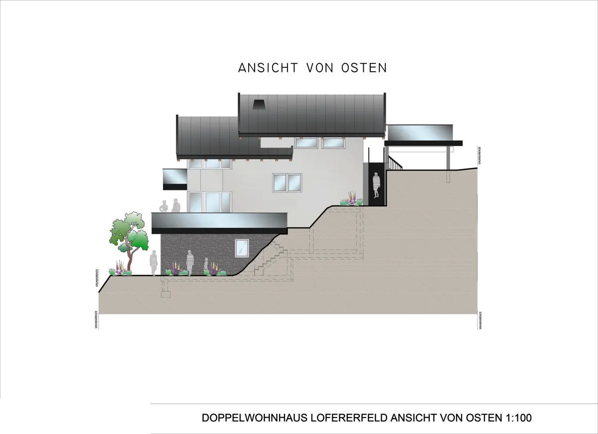 Grundriss Exklusives Wohnen in traumhafter Hanglage – Moderne Doppelhaushälfte mit Panoramablick
