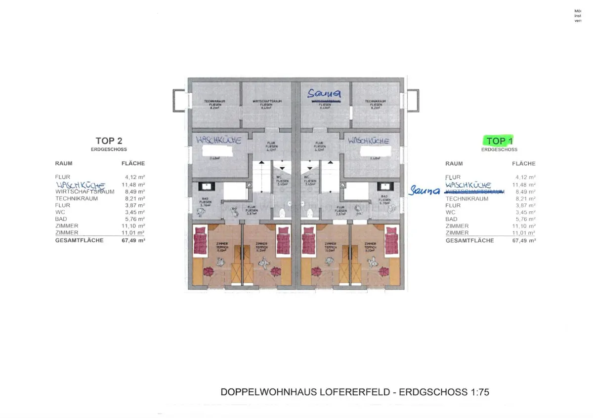 Grundriss Exklusives Wohnen in traumhafter Hanglage – Moderne Doppelhaushälfte mit Panoramablick