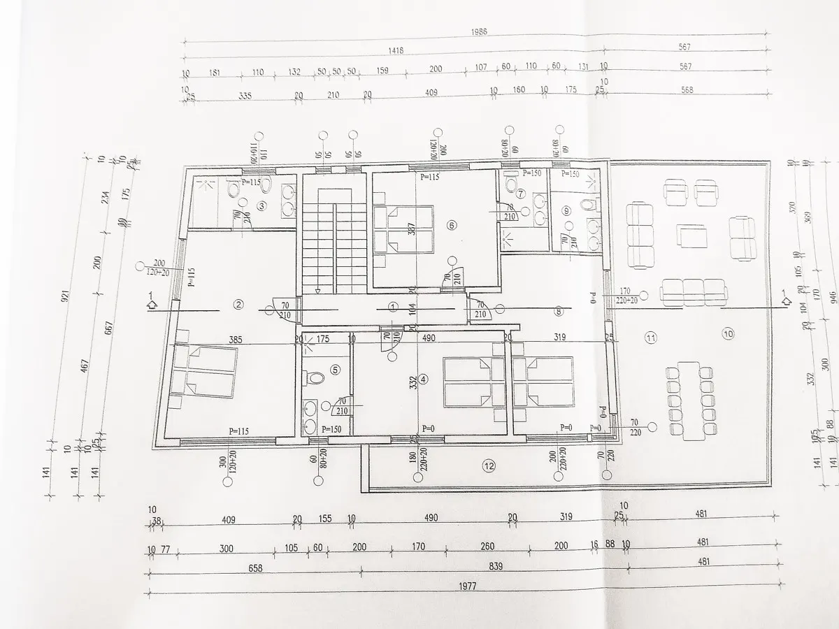 Grundriss Exklusive Neubau Villa in Fazana