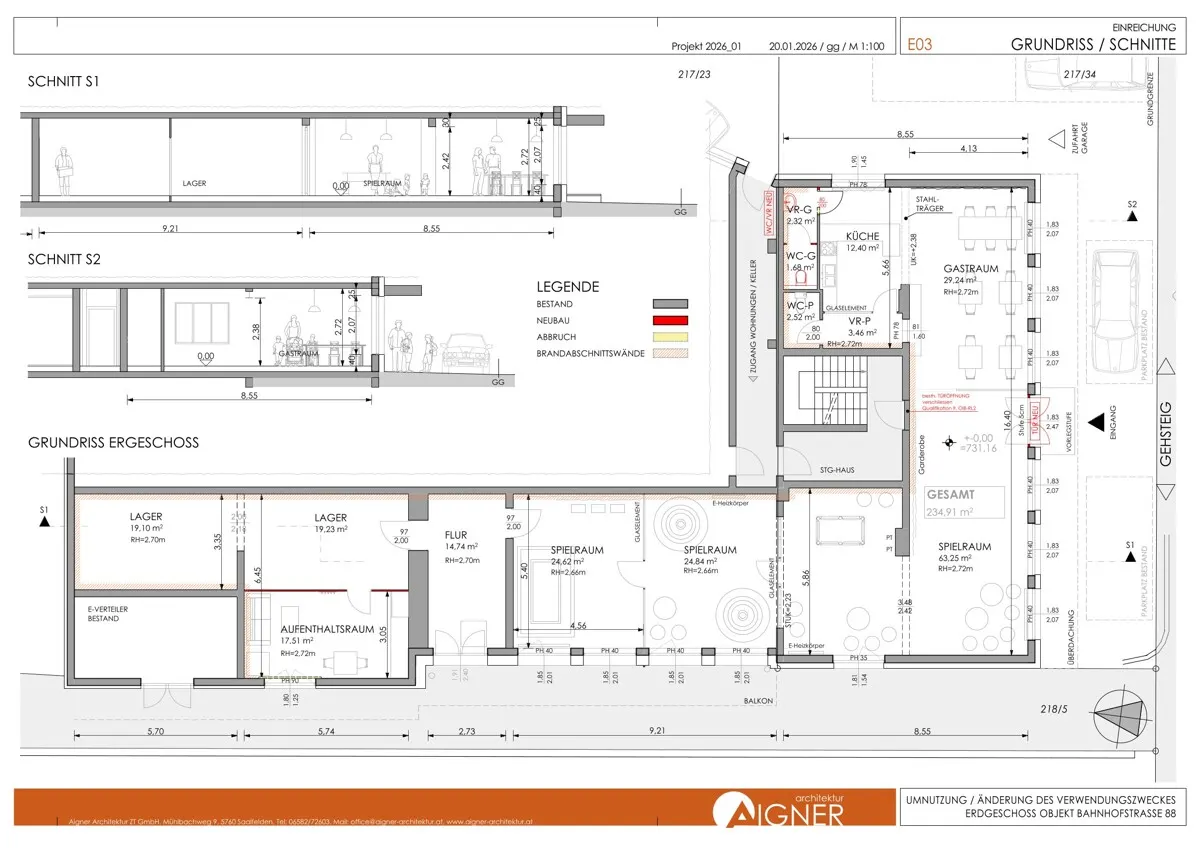 Grundriss INVESTMENT: Wohn- & Geschäftshaus mit laufenden Mieteinnahmen
