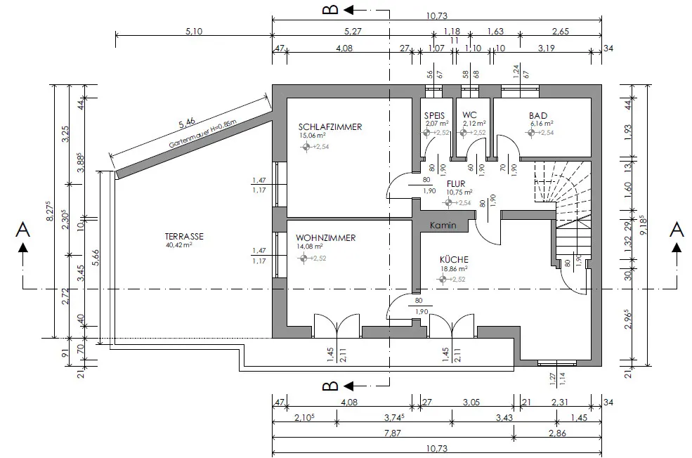 Grundriss Einfamilienhaus zu vermieten – sonnig, ruhig und voller Möglichkeiten