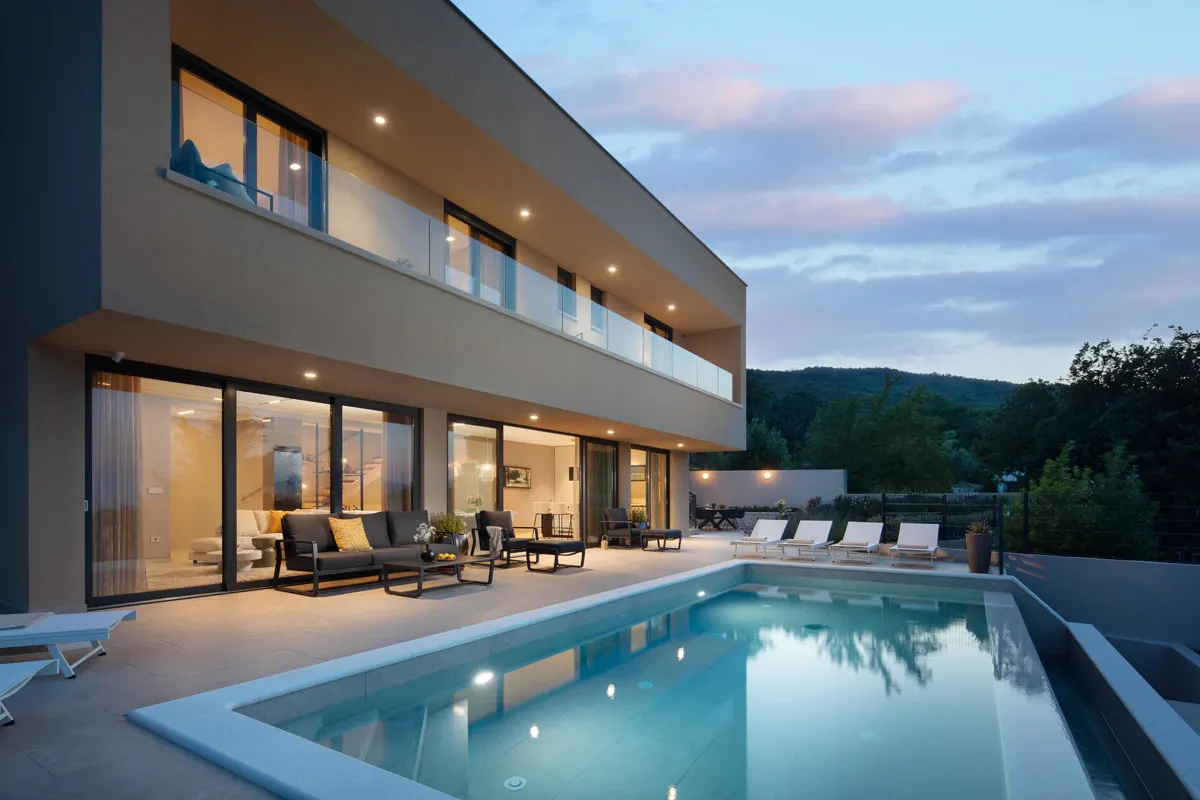 Moderne Villa mit Meerblick an der Ostküste Istriens