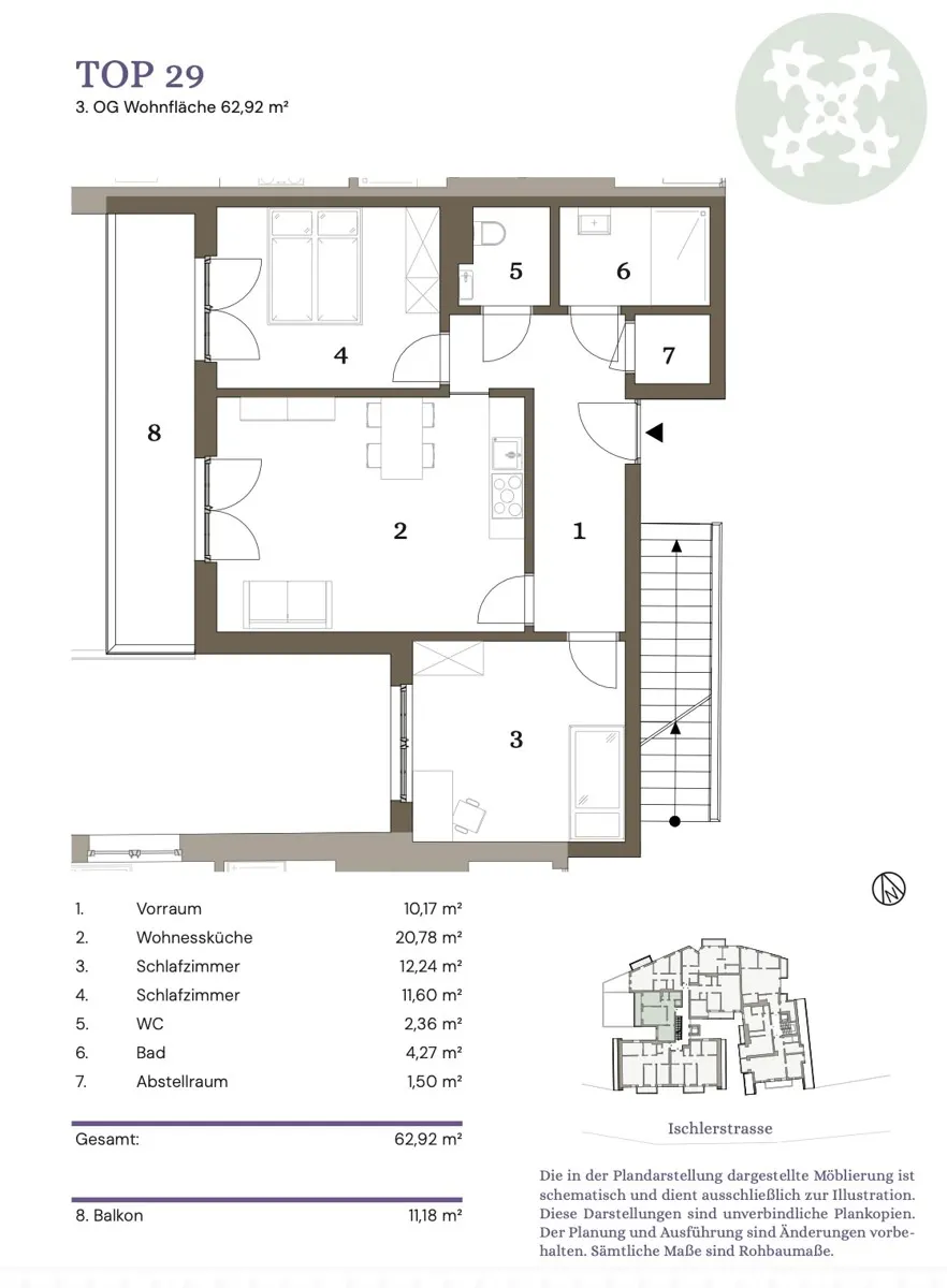 Grundriss Wohnen, Urlaubsträume & Investment - Ausseer Residenzen