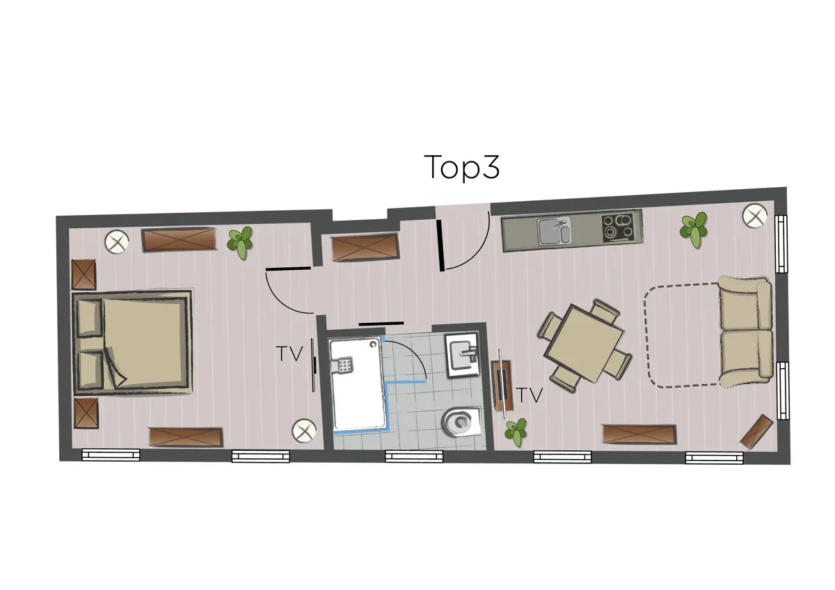 Grundriss Exclusive Residences im Herzen von Rauris