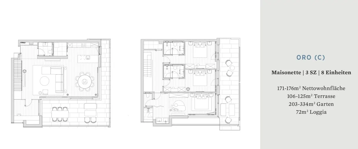 Grundriss Falkensteiner Aurora Residences Erdgeschoss Studio