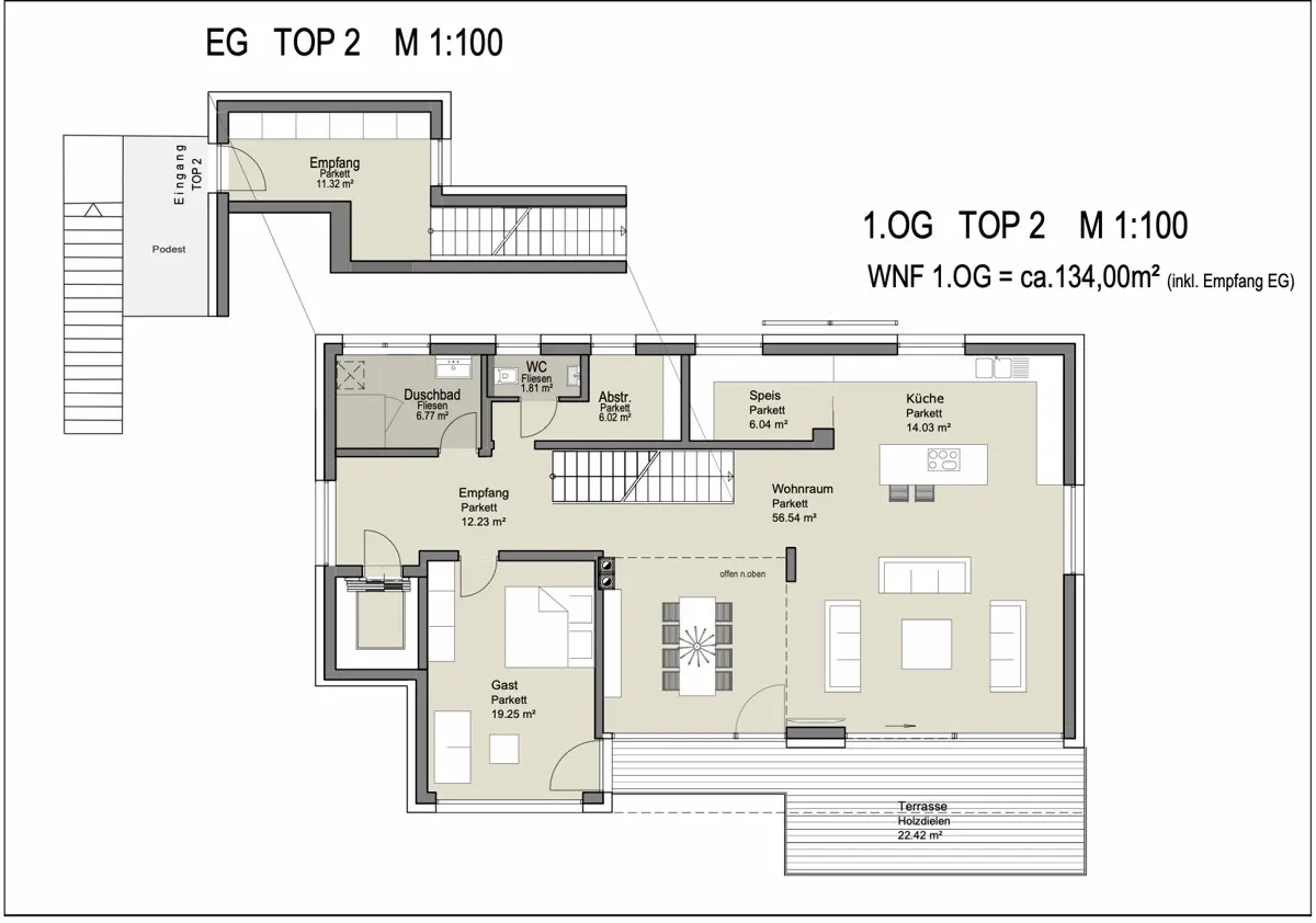 Grundriss AIGENArt: Penthouse Top 2