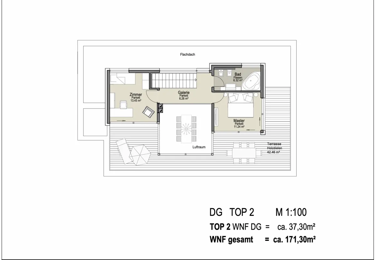 Grundriss AIGENArt: Penthouse Top 2