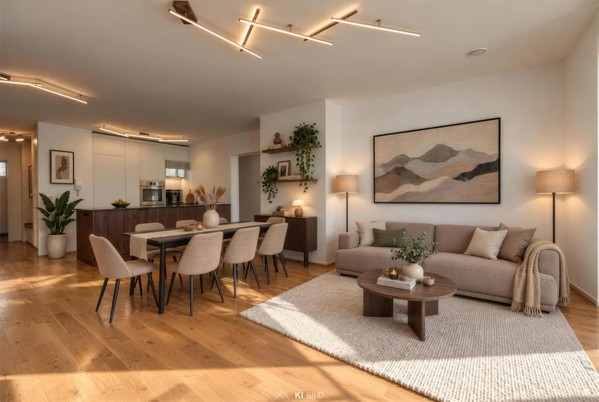 Die Berge im Blick, den See in Reichweite, moderne 4-Zimmer-Wohnung