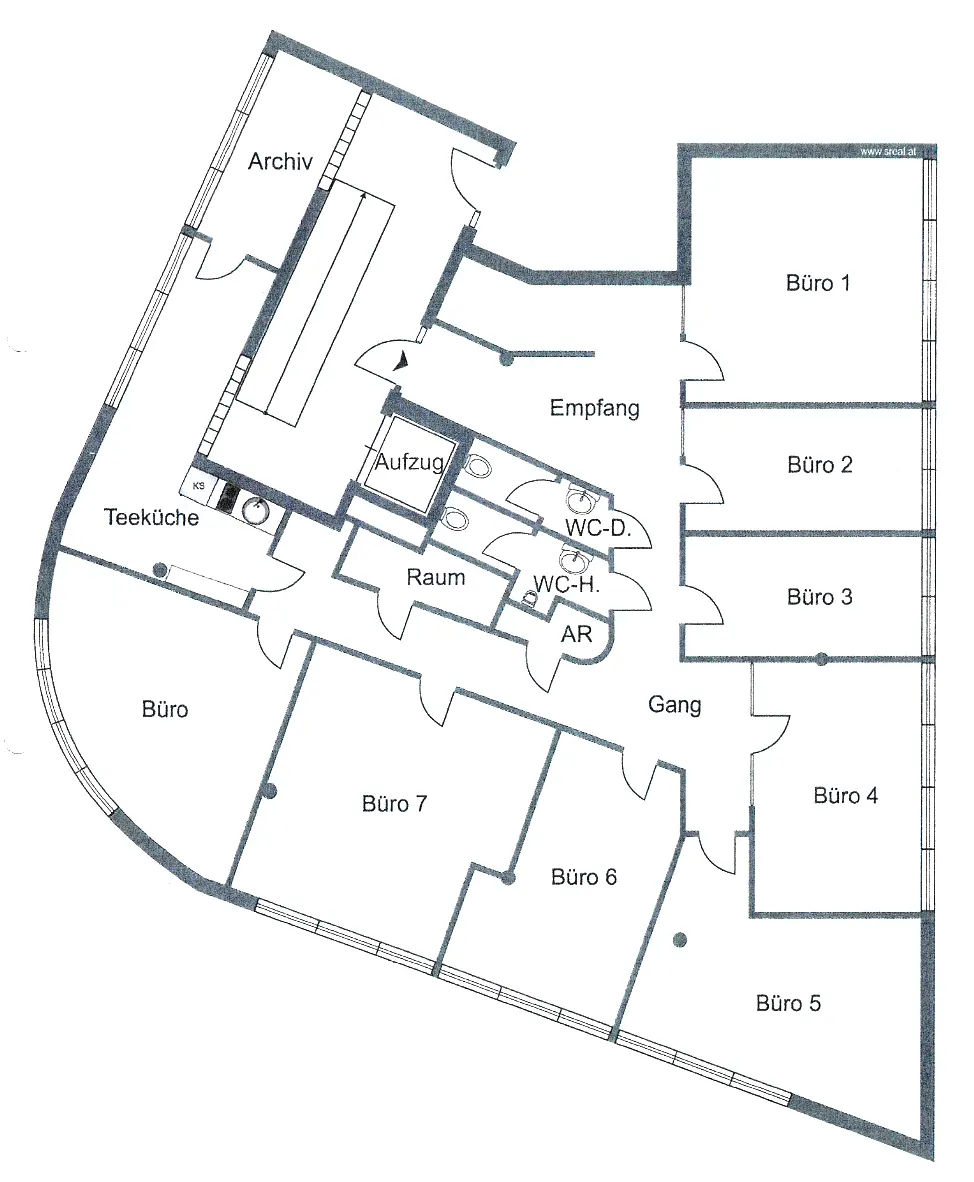 Grundriss Top Bürostandort - Businesspark Walzgasse