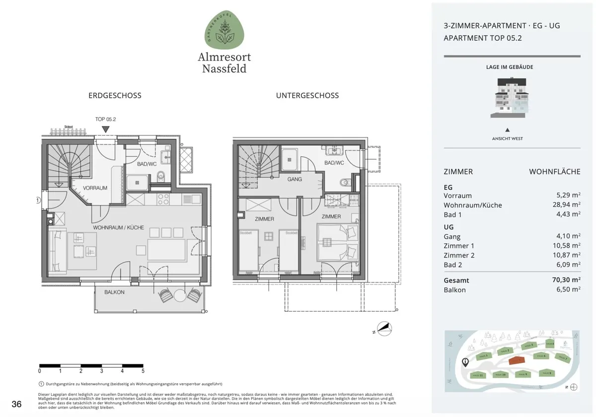 Grundriss Buy-to-let Almresort Nassfeld - Family Chalet