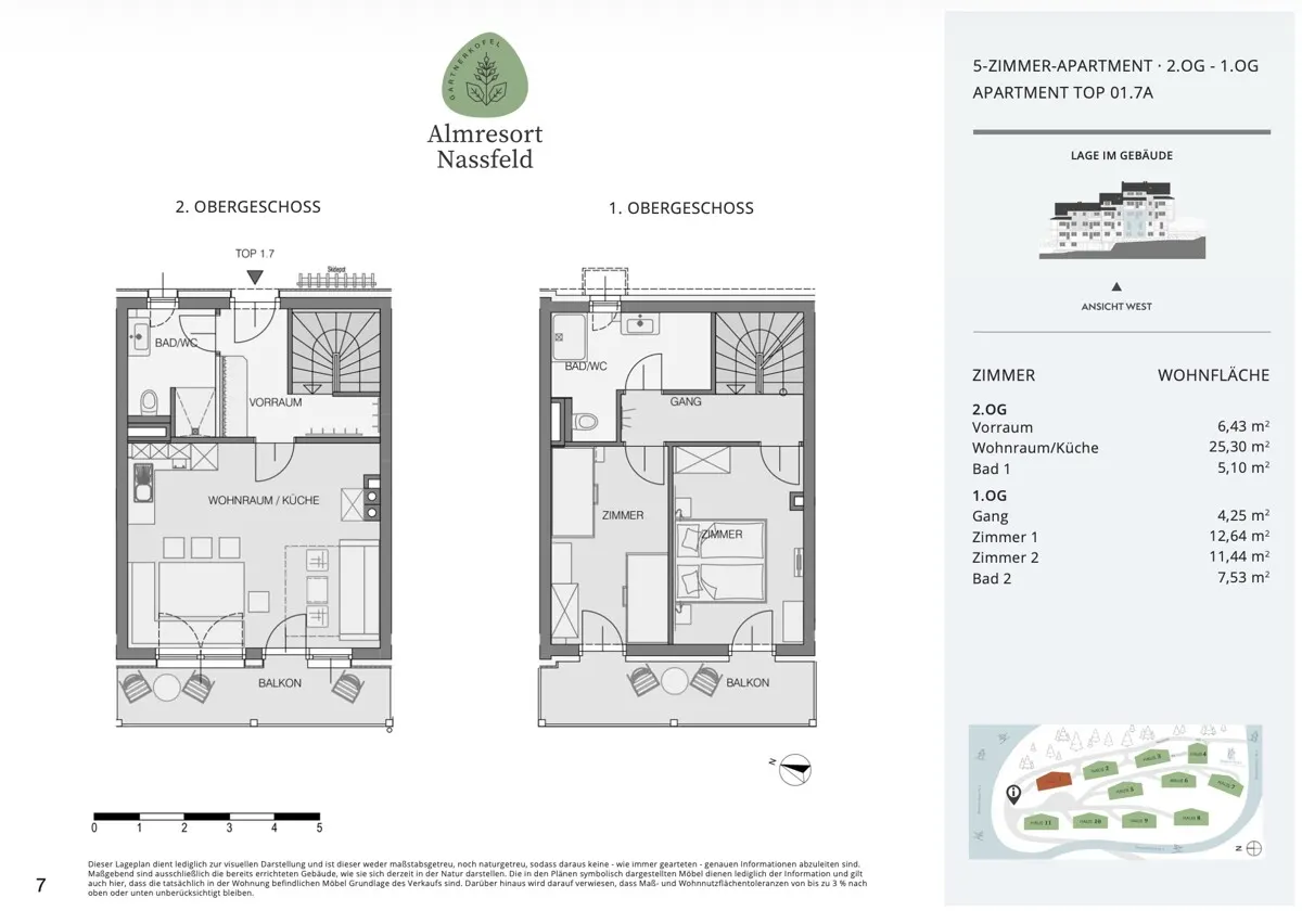 Grundriss Buy-to-Let Almresort Nassfeld - Alm Chalet