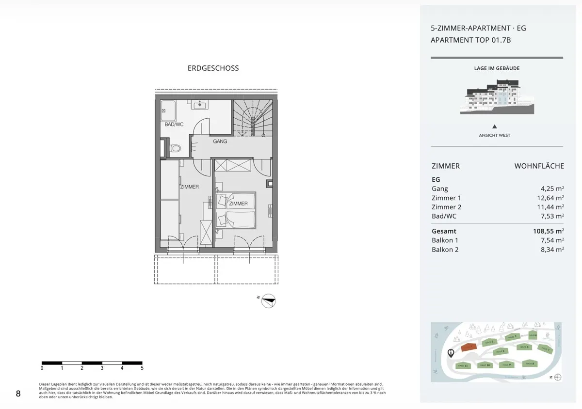 Grundriss Buy-to-Let Almresort Nassfeld - Alm Chalet