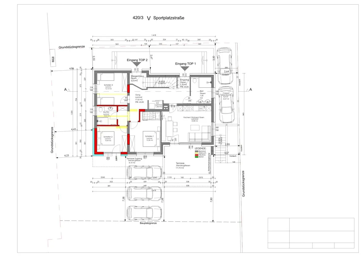 Grundriss Ein Haus – Zwei Einheiten – Mehrere Möglichkeiten