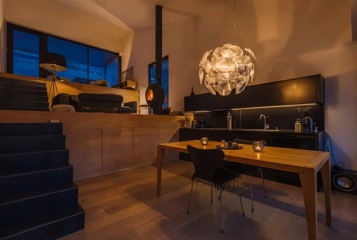 Design-Retreat . Ein Statement aus Holz & Glas