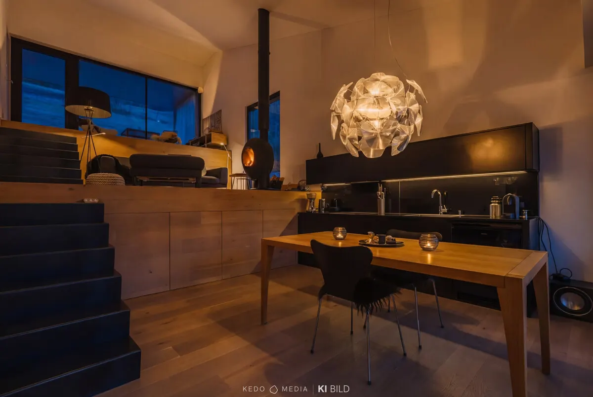 Design-Retreat . Ein Statement aus Holz & Glas
