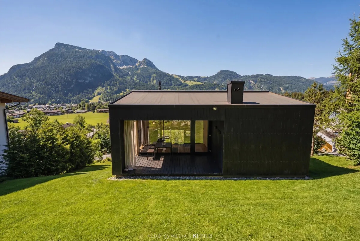 Design-Retreat . Ein Statement aus Holz & Glas