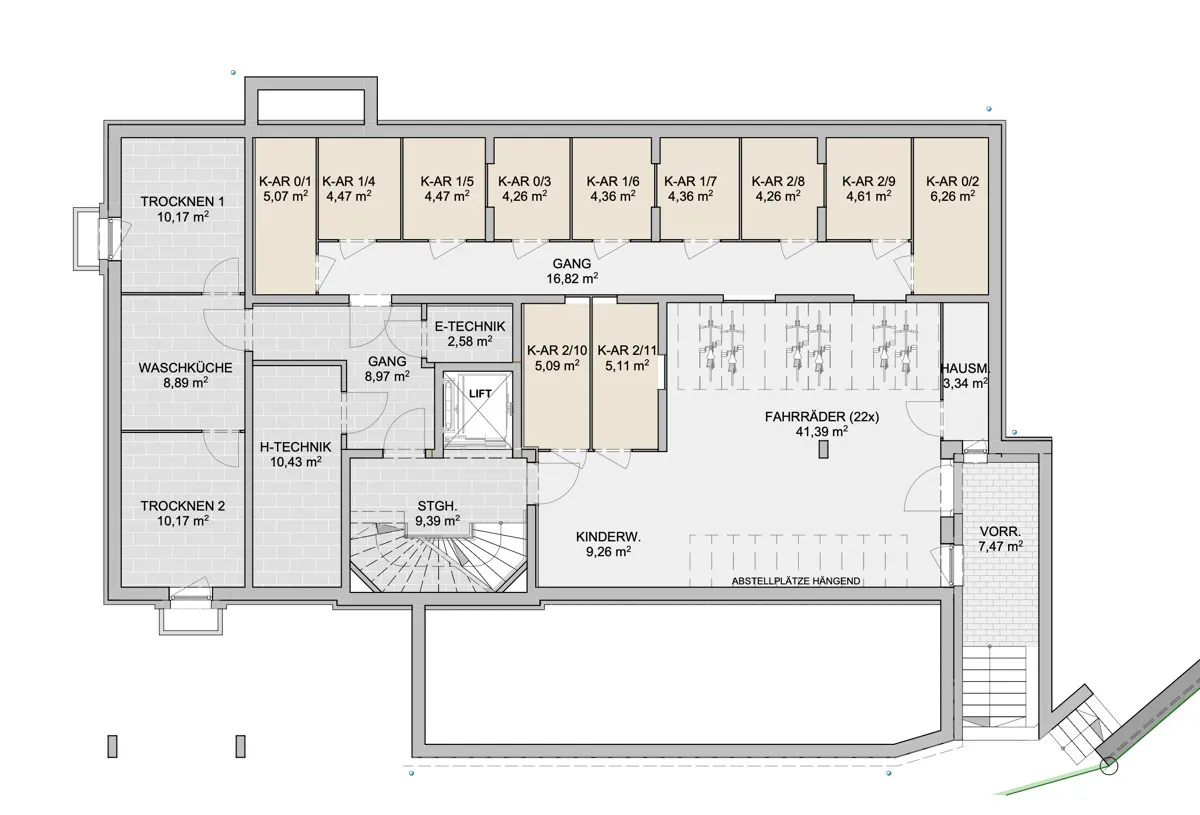 Grundriss 2-Zimmer-Wohnung zur Miete in Rauris