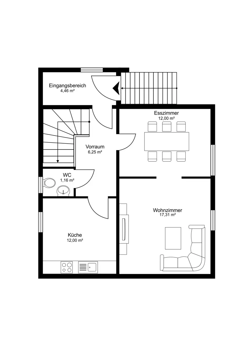 Grundriss Top-Gelegenheit: Einfamilienhaus mit Garten in Maxglan