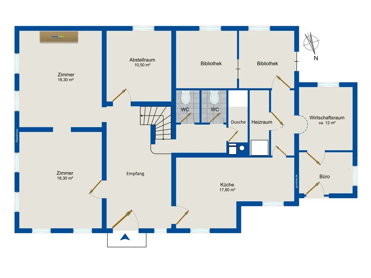 Grundriss Bauernhaus von Napoleon verschont