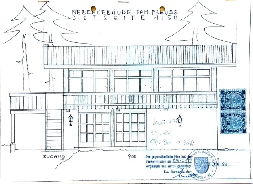 Grundriss Bauernhaus von Napoleon verschont