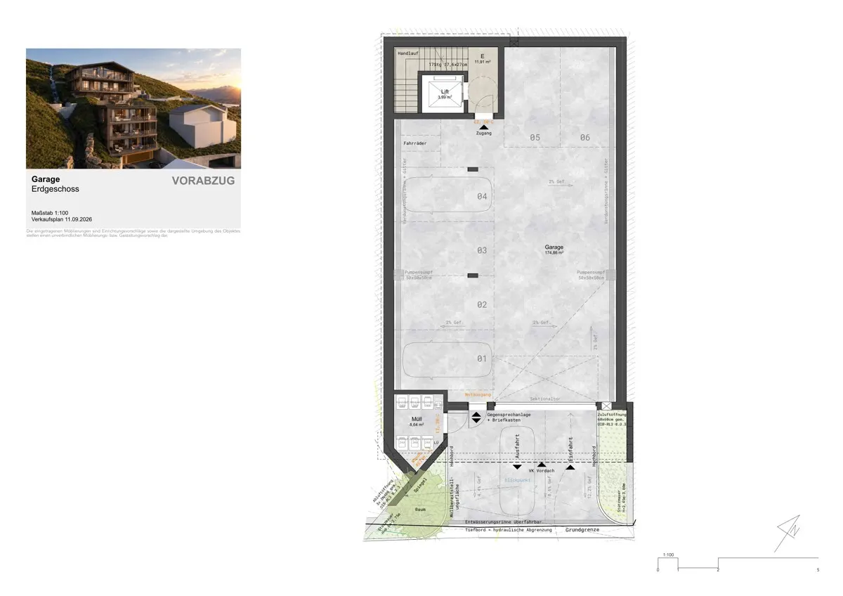 Grundriss Neubauprojekt PROMENADE.21 - PENTHOUSE RESIDENZ