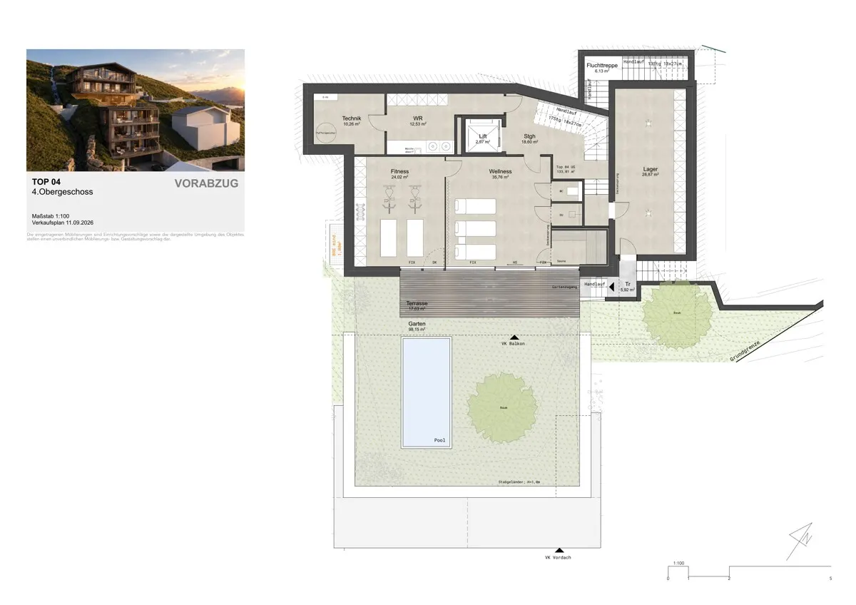Grundriss Neubauprojekt PROMENADE.21 - SKY RESIDENZ