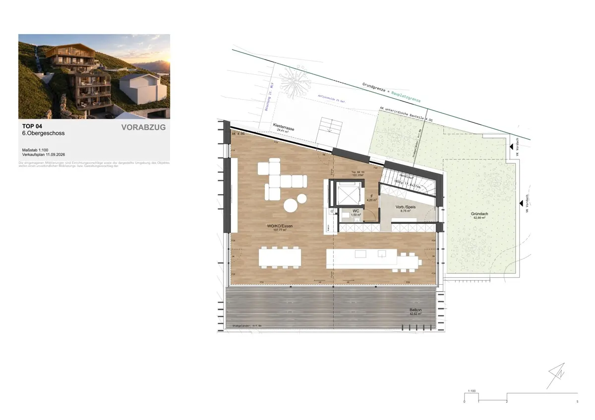 Grundriss Neubauprojekt PROMENADE.21 - SKY RESIDENZ