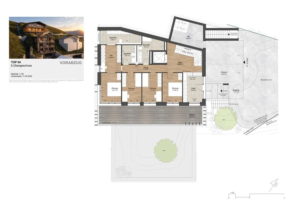 Grundriss Neubauprojekt PROMENADE.21 - SKY RESIDENZ