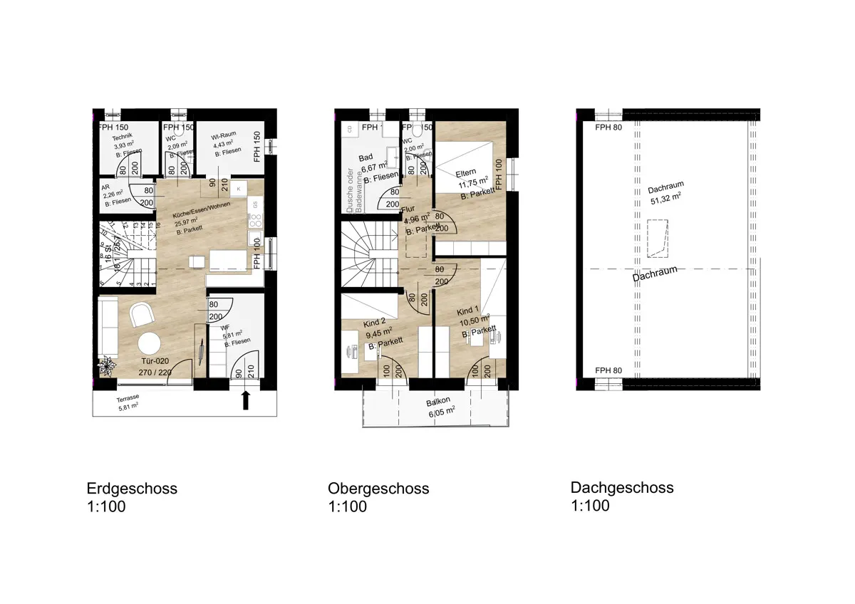 Grundriss Neubauprojekt FREIRAUM 7 - Doppelhaushälfte 4