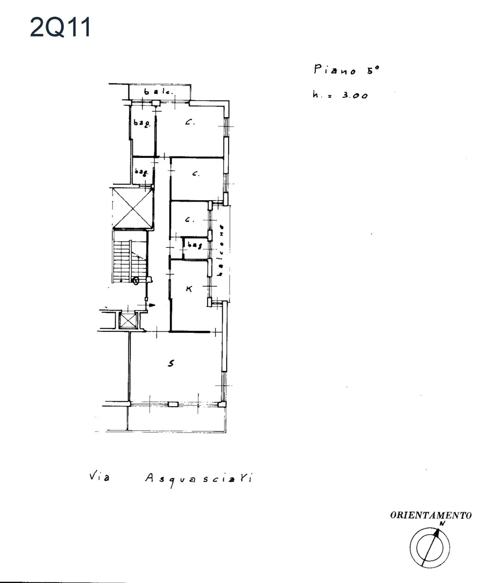 Grundriss Großzügige Dachgeschosswohnung mit Meerblick, Terrasse & privater Garage