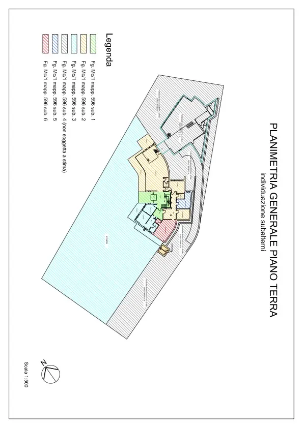 Grundriss Exklusive Villa mit großem Privatpark in Borgomaro