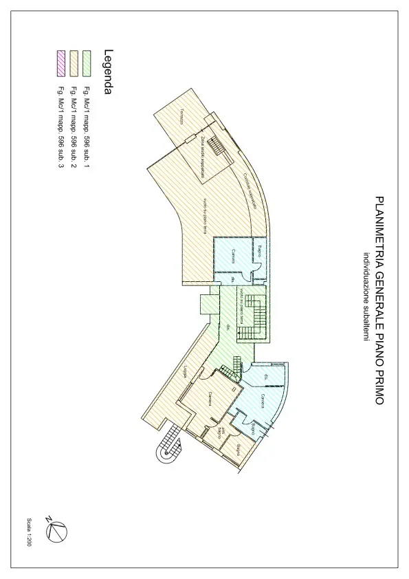 Grundriss Exklusive Villa mit großem Privatpark in Borgomaro