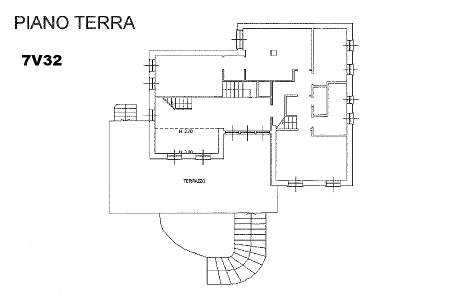 Grundriss Beeindruckende Designer Villa mit Infinity Pool und Panoramablick in Cipressa