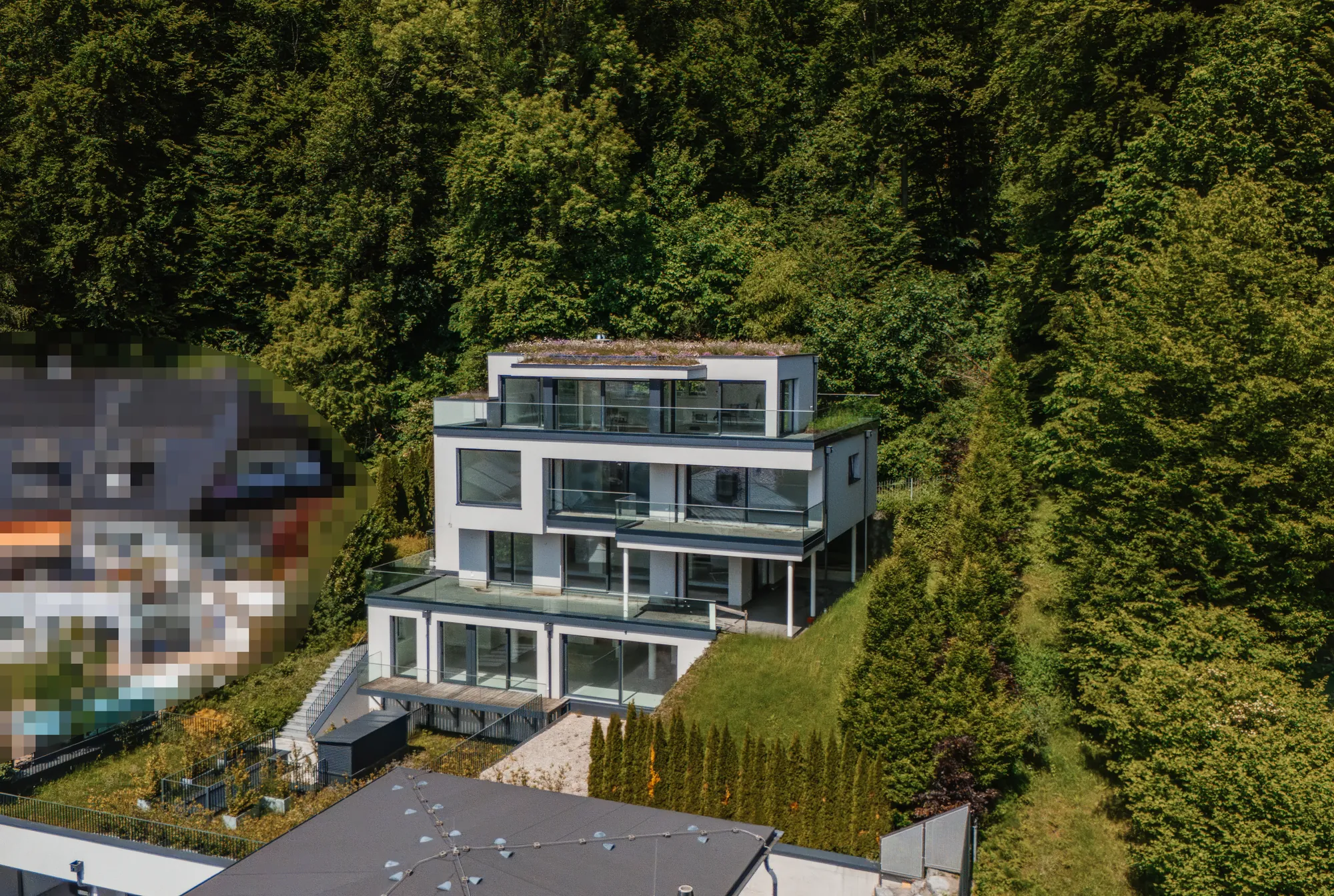 AIGENArt – Außenansicht der beiden Residenzen in Salzburg-Aigen