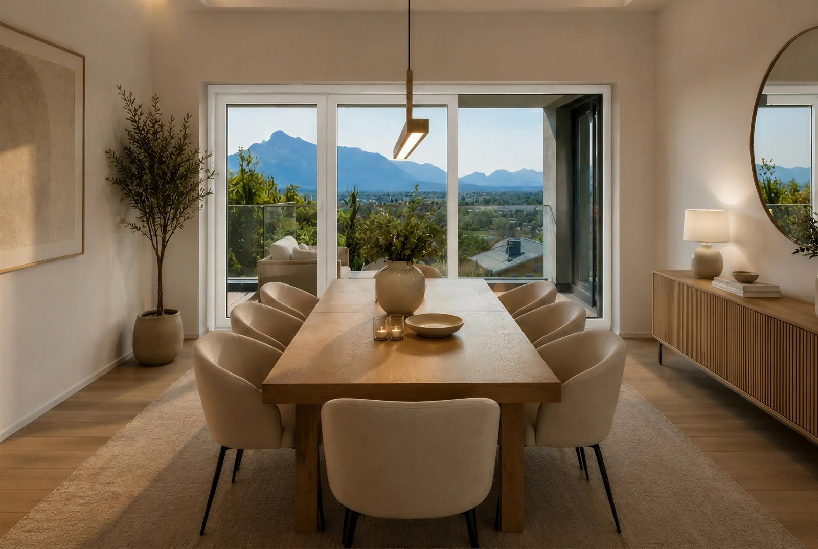 AIGENArt – Essbereich mit Ausblick