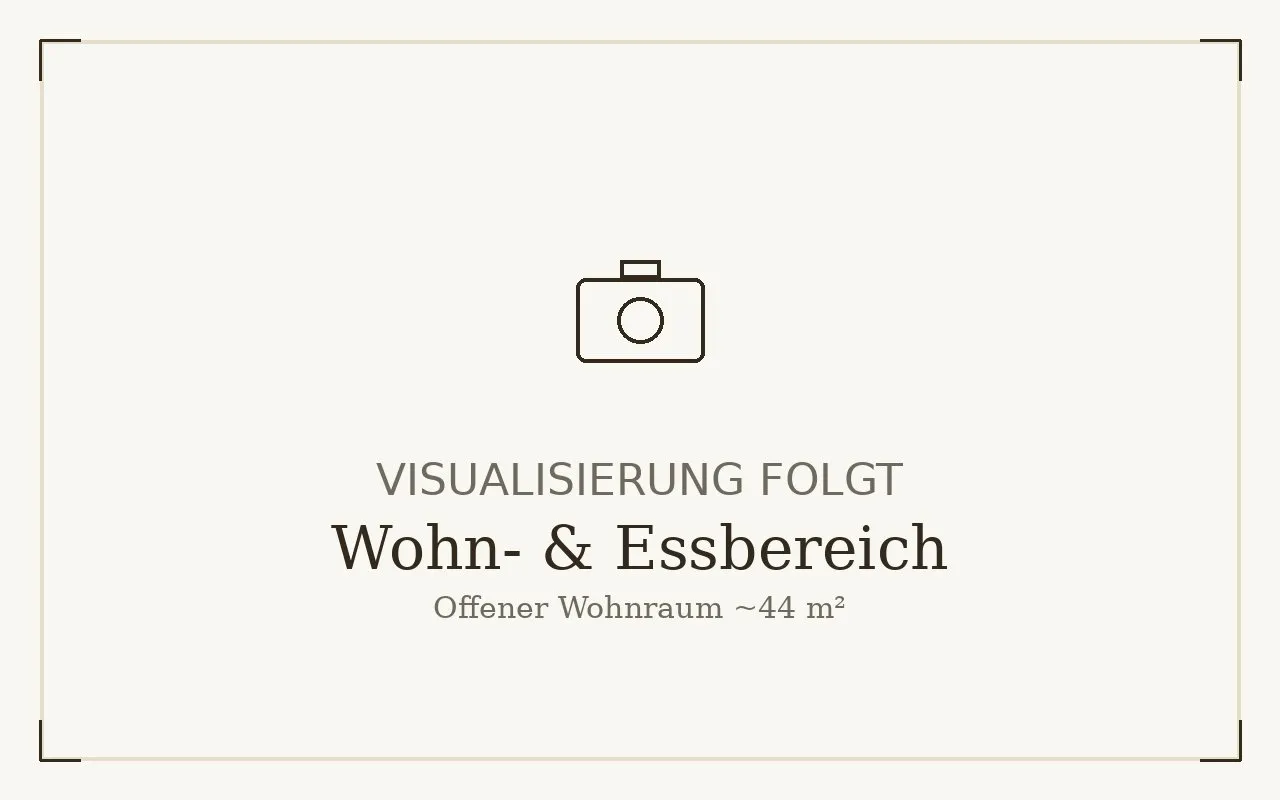 Platzhalter — Visualisierung Wohn- und Essbereich folgt