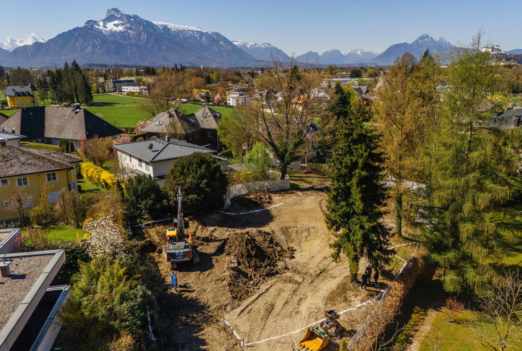 Baufortschritt PALLADIO – Grundstück in Salzburg-Aigen mit Alpenpanorama