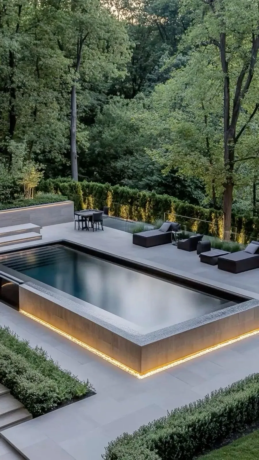 Infinitypool am Abend mit Blick über Zell am See – PROMENADE 21 Villa